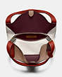 COACH®,HADLEY HOBO IN COLORBLOCK,Pebble Leather,X-Large,Gold/Taupe Red Sand Multi,Inside View,Top View