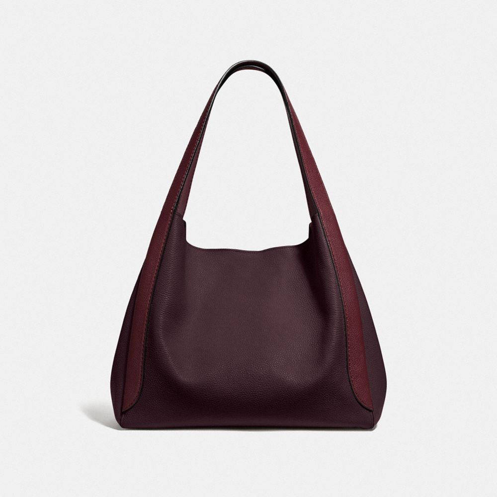 COACH®,HADLEY HOBO EN COLORBLOCK,Cuir maroquiné,Bronze/Mauve vintage multi,Back View