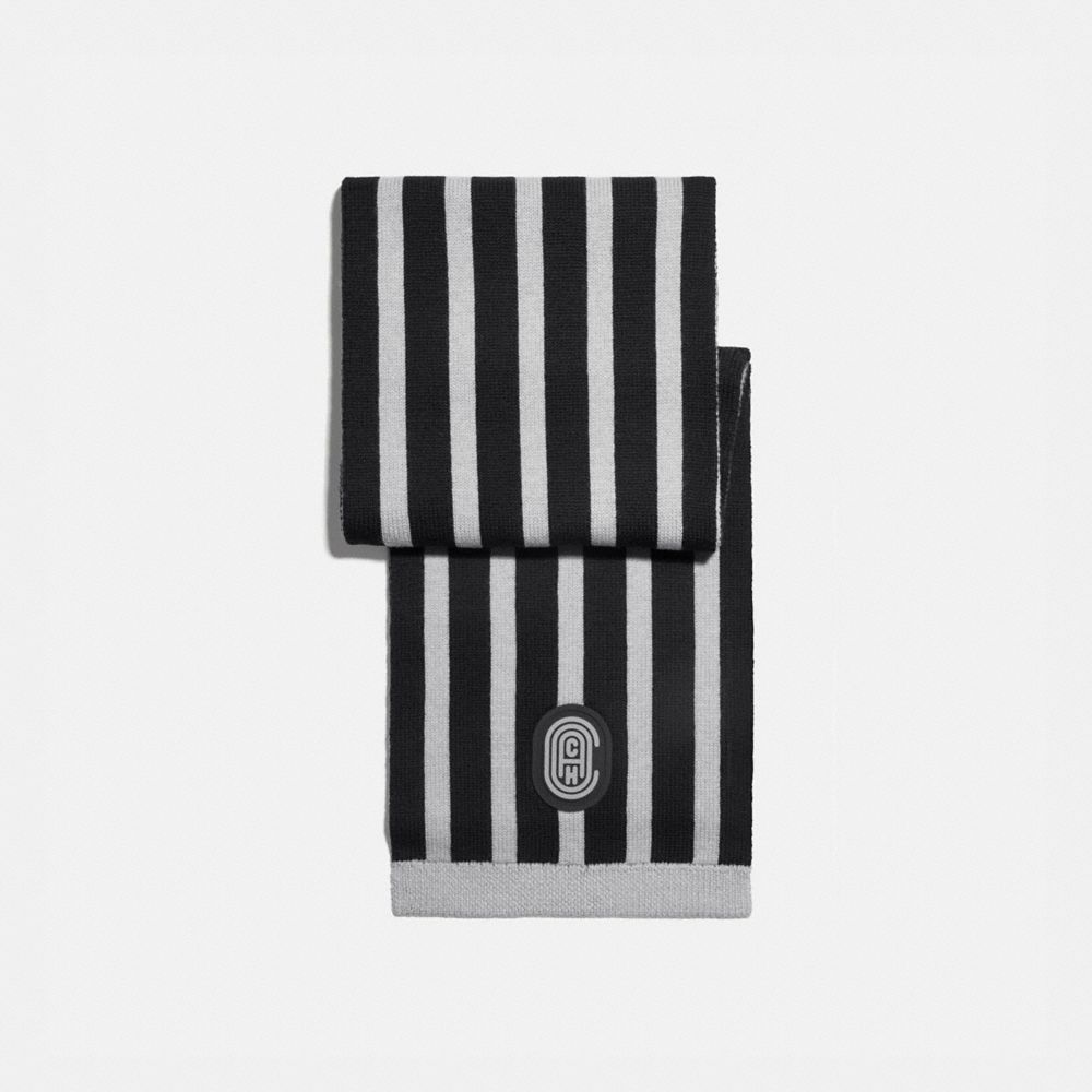 Signature Retro Patch Knit Scarf