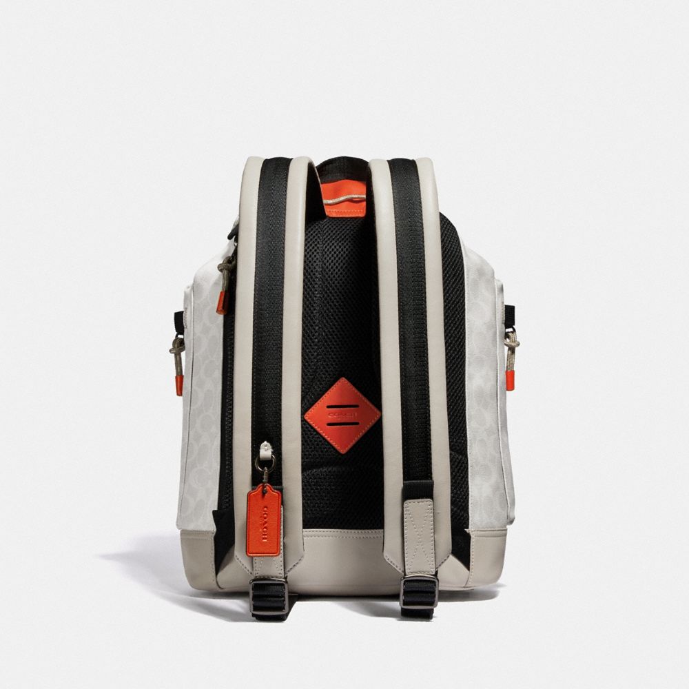 COACH Pacer Utility Backpack In Signature Canvas With Coach Patch