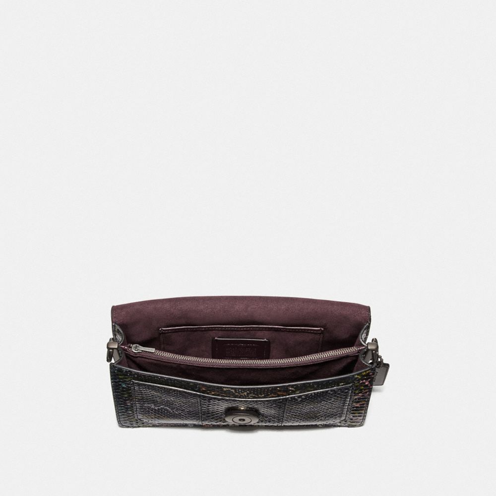 COACH®,Tabby Shoulder Bag 26 In Snakeskin,,Inside View,Top View