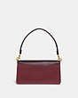 COACH®,TABBY SHOULDER BAG 26 IN COLORBLOCK,Leather,Medium,Brass/Wine Multi,Back View