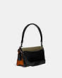 COACH®,TABBY SHOULDER BAG 26 IN COLORBLOCK,Leather,Medium,Pewter/Kelp Multi,Angle View