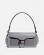 COACH®,TABBY SHOULDER BAG 26 IN COLORBLOCK,Leather,Medium,Pewter/Granite Multi,Front View