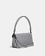 COACH®,TABBY SHOULDER BAG 26 IN COLORBLOCK,Leather,Medium,Pewter/Granite Multi,Angle View
