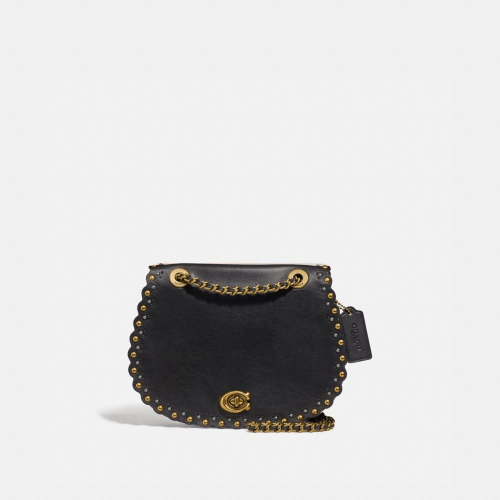 Parker Saddle Bag With Scallop Rivets
