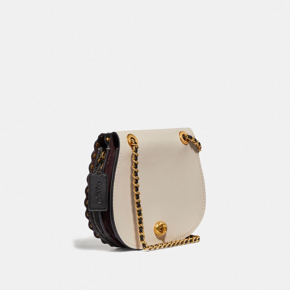 Parker Saddle Bag With Scallop Rivets
