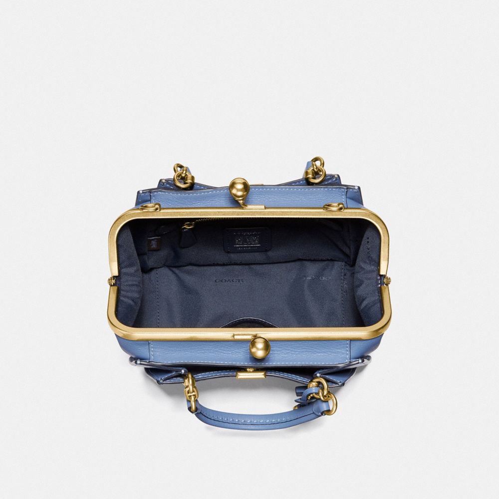 バッグ Coach Denim Signature Hand Bag Kiss-lock Coach Denim Signature Hand Bag Kiss-lock