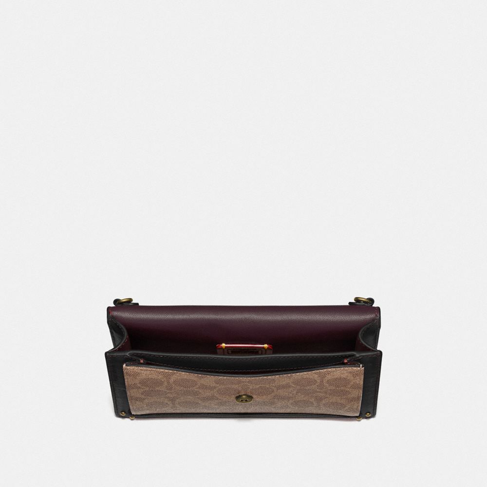 COACH®,Dreamer Convertible Crossbody In Colorblock Signature Canvas,,Inside View,Top View