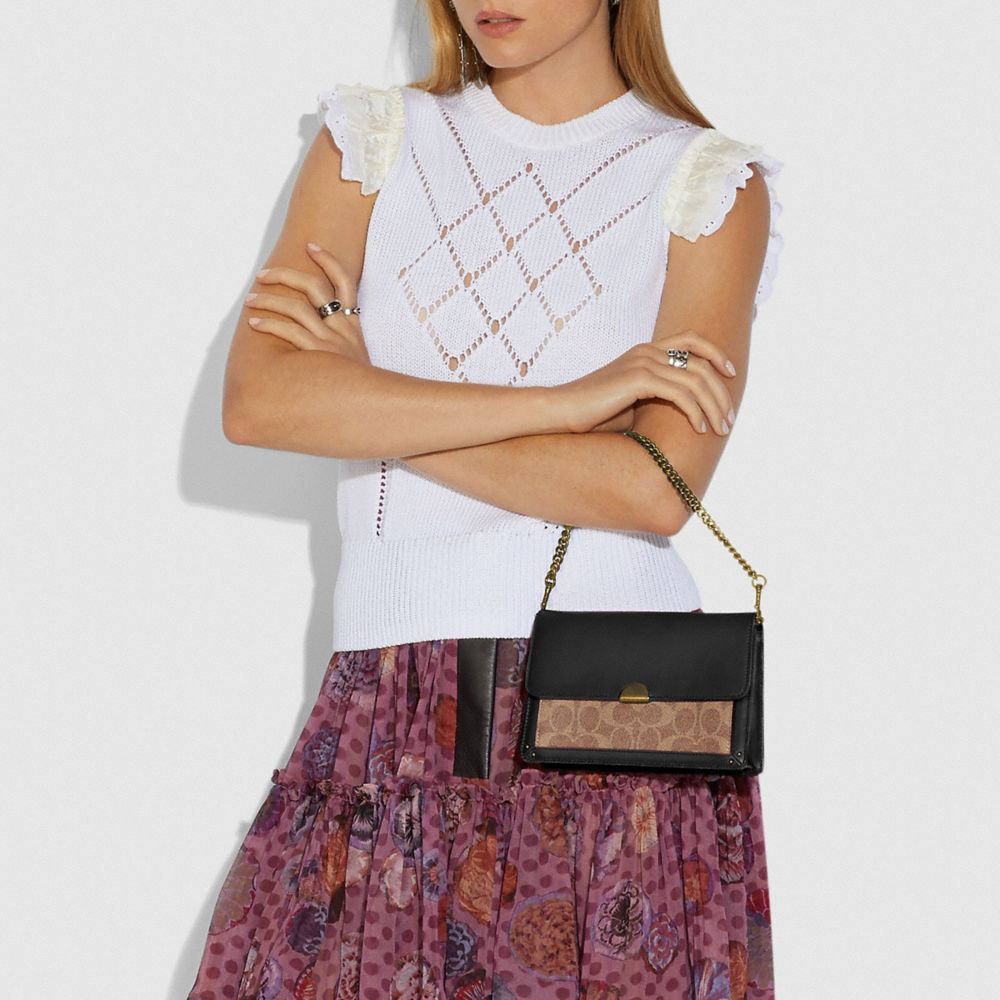 COACH®,Dreamer Convertible Crossbody In Colorblock Signature Canvas,,Detail View
