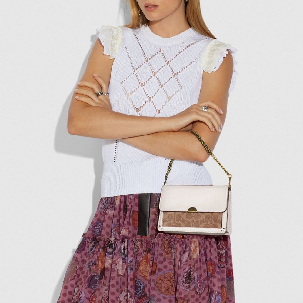 COACH®,Dreamer Convertible Crossbody In Colorblock Signature Canvas,,Detail View