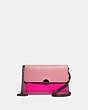 COACH®,DREAMER CONVERTIBLE CROSSBODY IN COLORBLOCK,Leather,Mini,True Pink Multi/Pewter,Front View
