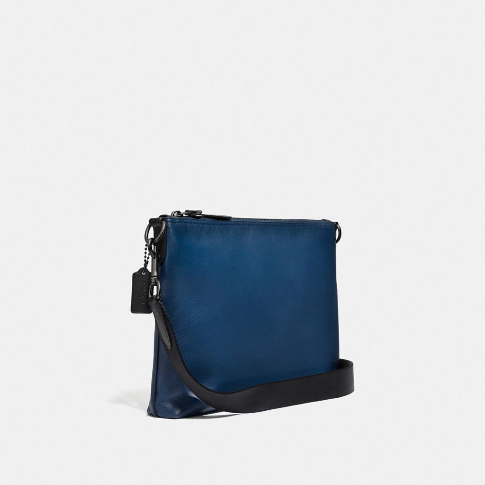 Coach blue cheap messenger bag