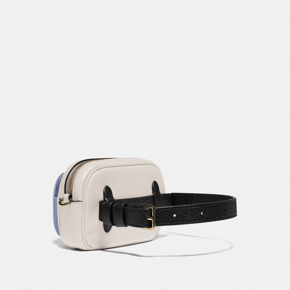 Double Zip Belt Bag In Colorblock