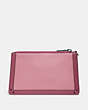 COACH®,DREAMER WRISTLET IN COLORBLOCK,Leather,True Pink Multi/Pewter,Back View