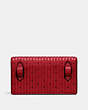 COACH®,CONVERTIBLE BELT BAG WITH QUILTING AND RIVETS,Leather,Pewter/Red Apple,Back View