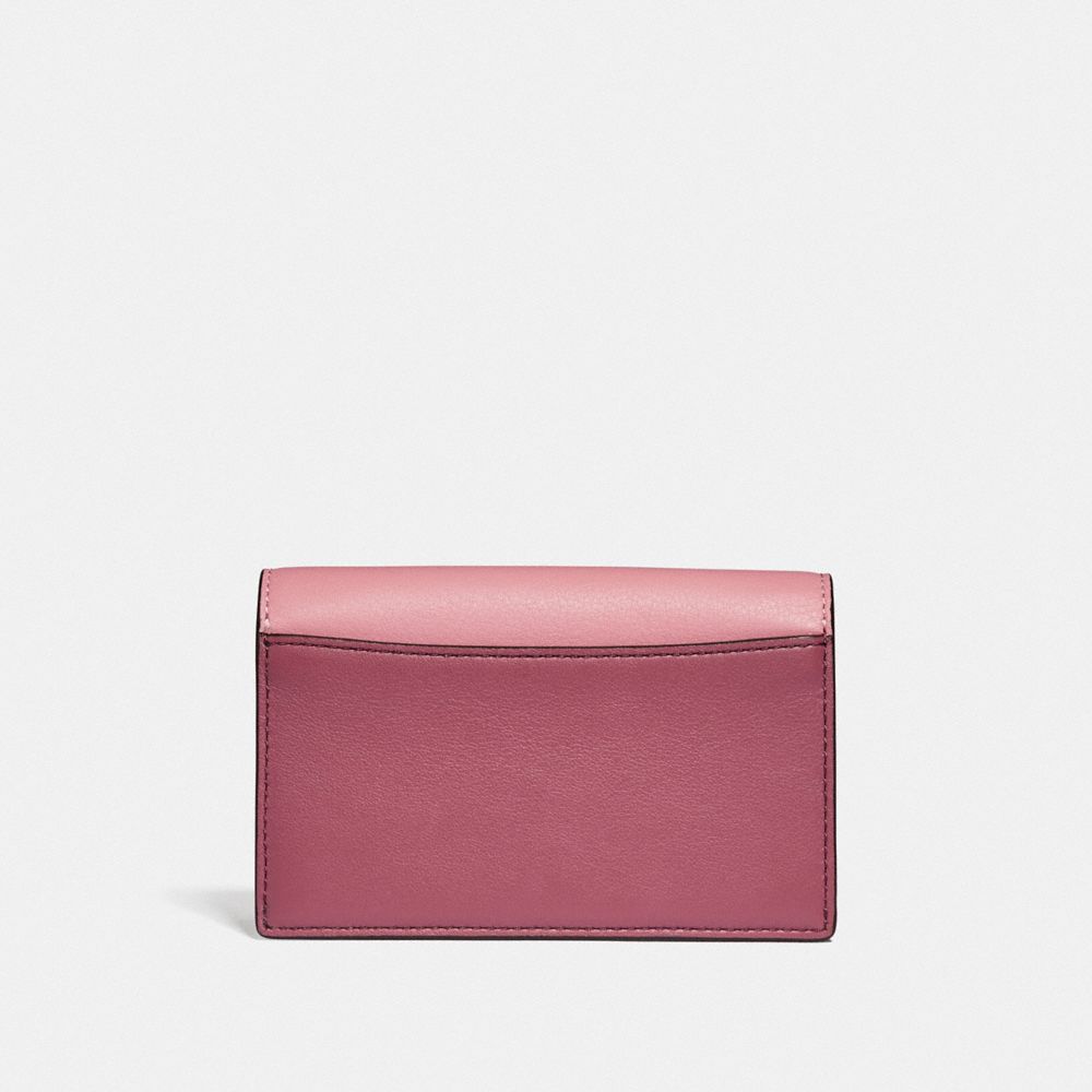 COACH®,Dreamer Card Case In Colorblock,,Back View