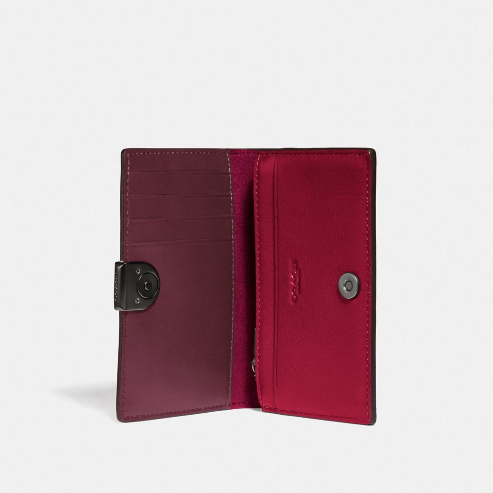 COACH®,Dreamer Card Case In Colorblock,,Inside View,Top View