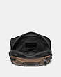 COACH®,ACADEMY L-PACK IN SIGNATURE CANVAS,Coated Canvas,Mini,Black Copper/Khaki,Inside View,Top View