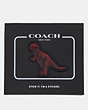 COACH®,REXY BY SUI JIANGUO STICKER,Leather,Black,Front View