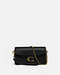 COACH®,TABBY CROSSBODY,Pebble Leather,Small,Brass/Black,Front View