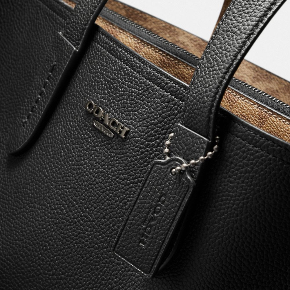 COACH®,Charlie Brief With Signature Canvas Blocking,,Closer View