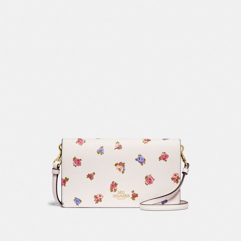 Hayden Foldover Crossbody Clutch With Vintage Rosebud Print | COACH®