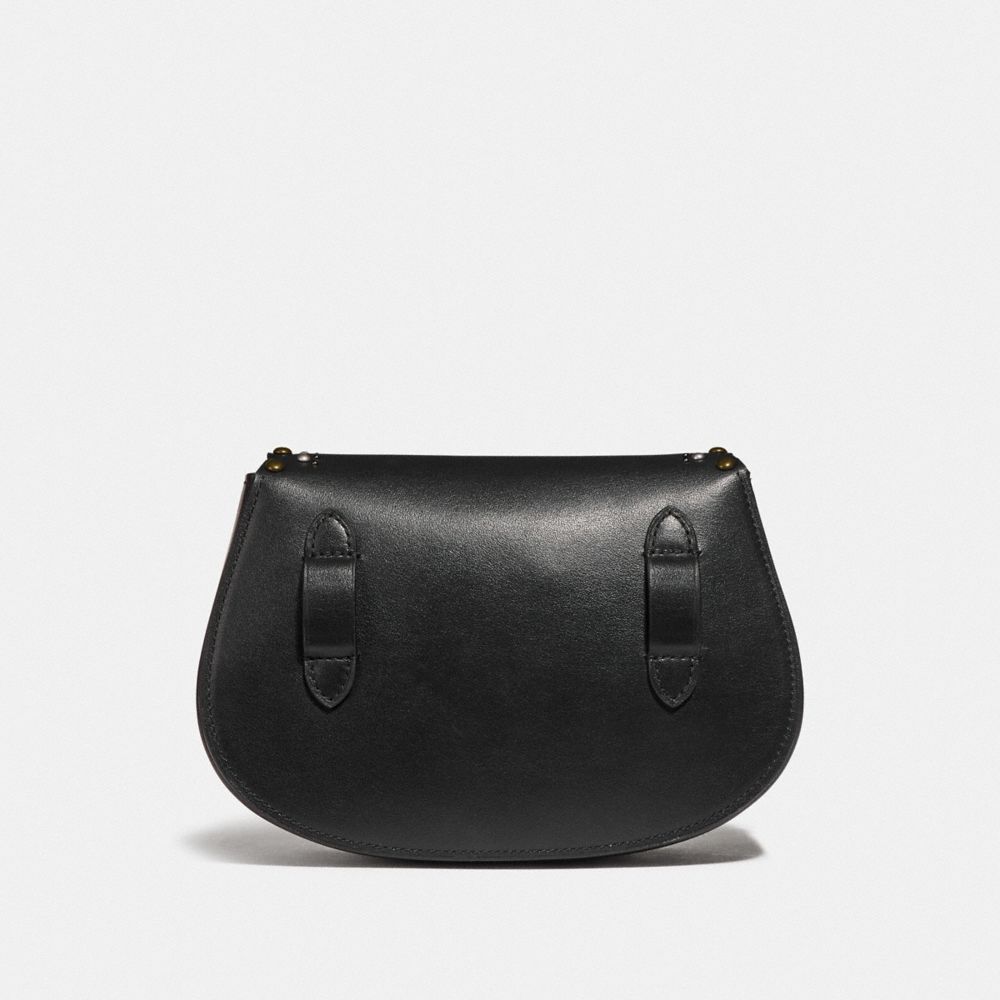 Saddle Belt Bag With Scallop Rivets