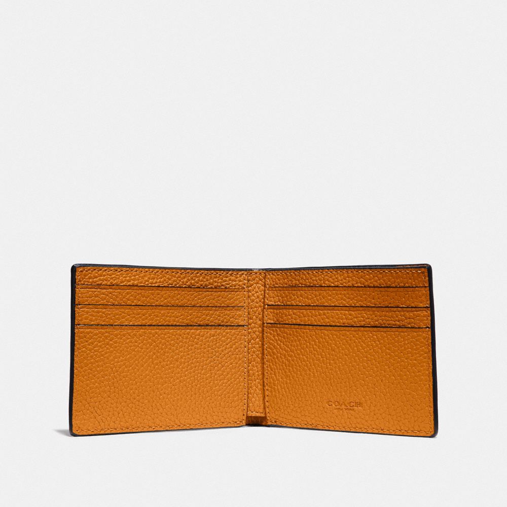 COACH®,Slim Billfold Wallet In Colorblock,,Inside View,Top View