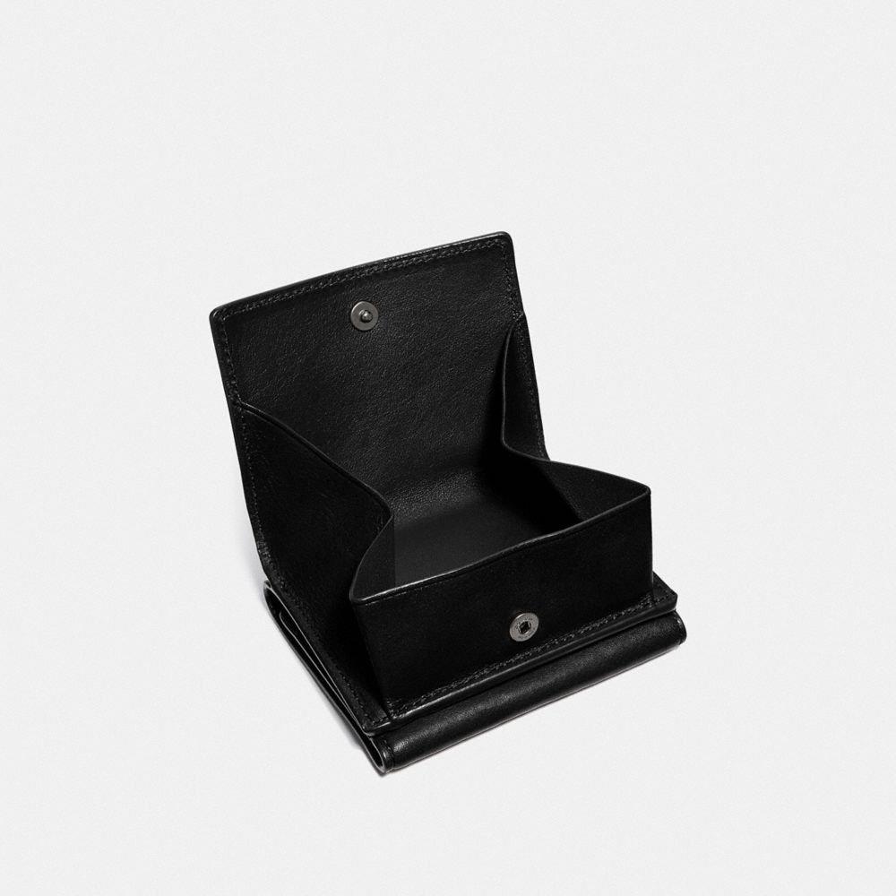 COACH®,トライフォールド オリガミ コイン ウォレット,ミニ財布(二つ/三つ折り),ﾌﾞﾗｯｸ