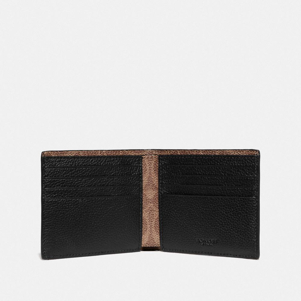 Double billfold wallet discount in signature canvas