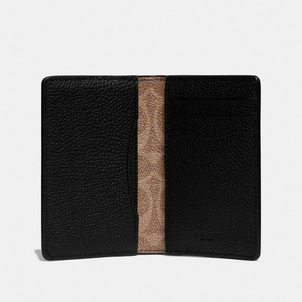 Card Wallet With Signature Canvas Blocking