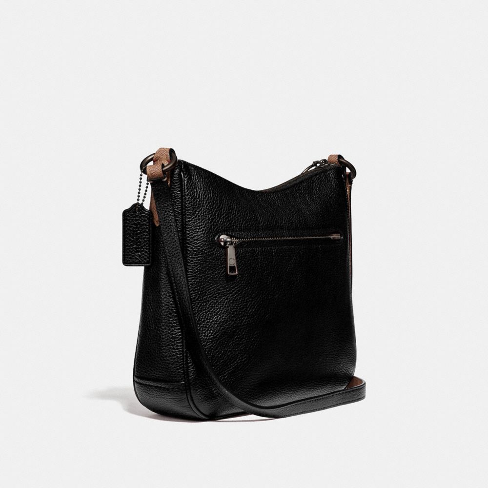 COACH®,Chaise Crossbody Bag With Signature Canvas Blocking,,Angle View