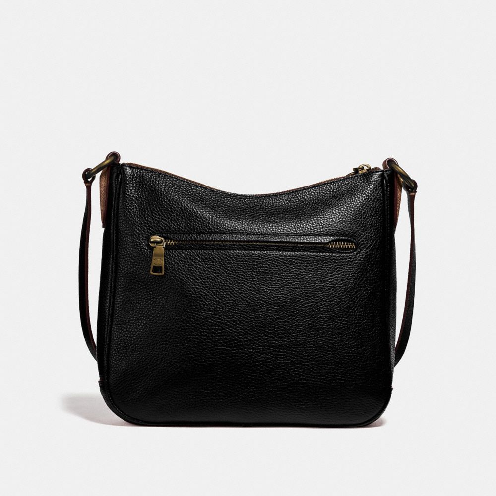 COACH®,Chaise Crossbody Bag With Signature Canvas Blocking,,Back View
