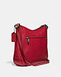 COACH®,CHAISE CROSSBODY WITH SIGNATURE CANVAS BLOCKING,Coated Canvas,Medium,Pewter/Tan Red Apple,Angle View