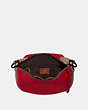 COACH®,SUTTON HOBO WITH SIGNATURE CANVAS BLOCKING,Coated Canvas,Pewter/Tan Red Apple,Inside View,Top View