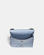 COACH®,SNAP PHONE CROSSBODY,Smooth Calf Leather,Mini,Silver/Mist,Inside View,Top View