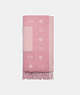 COACH®,COACH STARS OVERSIZED MUFFLER WITH POCKETS,Powder Pink,Front View