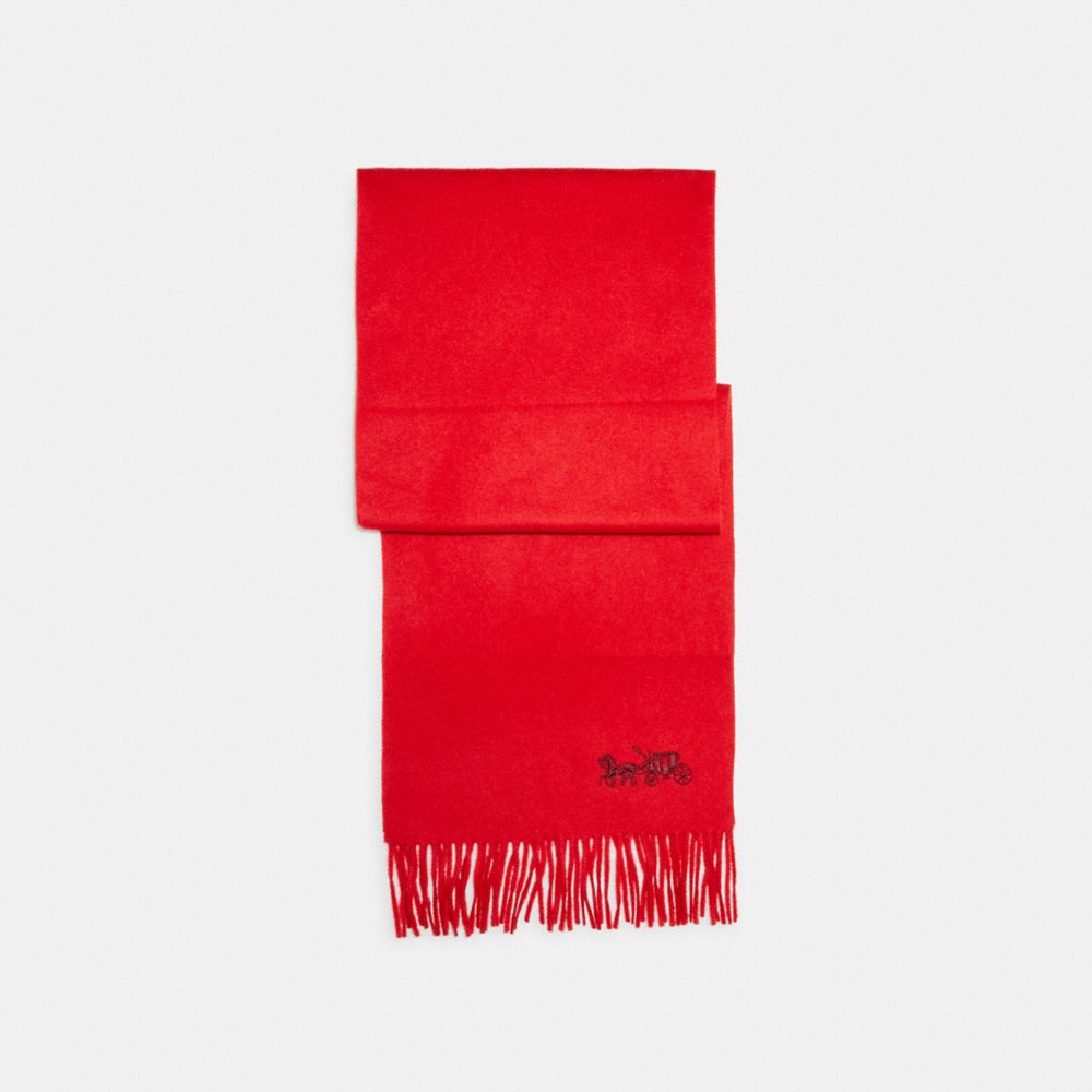 Embroidered Horse And Carriage Cashmere Muffler