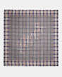 COACH®,HORSE AND CARRIAGE PLAID PRINT OVERSIZED SQUARE SCARF,cotton,Chalk,Bundle View