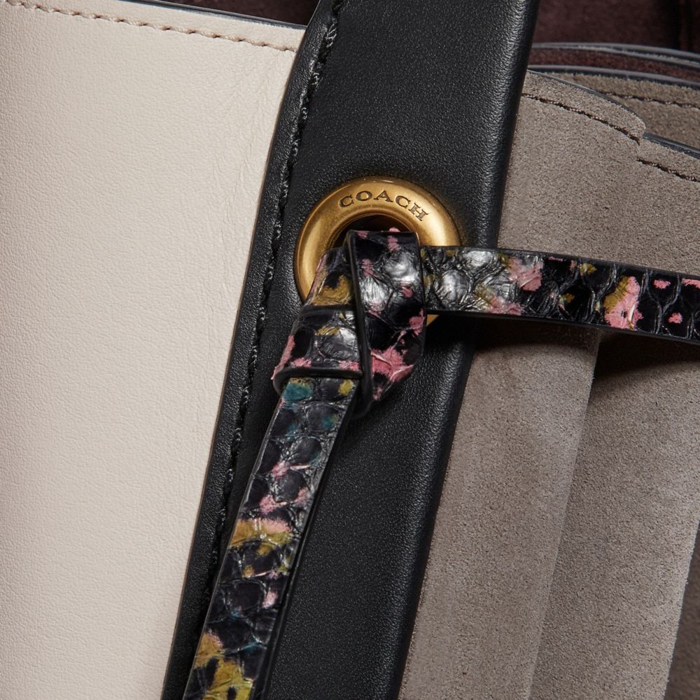 COACH®,Harmony Hobo In Colorblock Snakeskin,,Closer View
