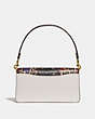 COACH®,TABBY SHOULDER BAG 26 WITH SNAKESKIN DETAIL,Leather,Medium,Brass/Chalk Multi,Back View
