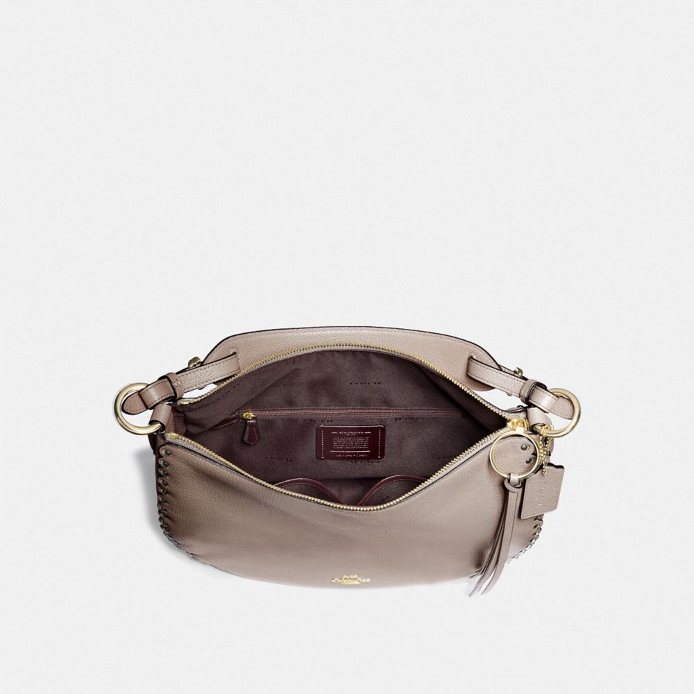 COACH®,Sutton Hobo With Scallop Rivets,,Inside View,Top View