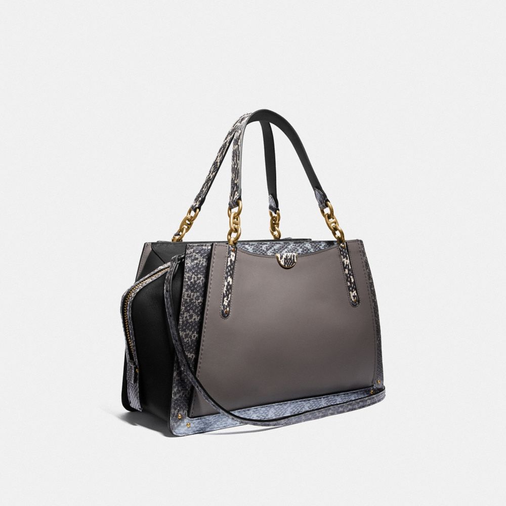COACH®,Dreamer 36 In Colorblock With Snakeskin Detail,,Angle View