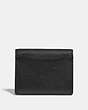 COACH®,SMALL SNAP WALLET,Leather,Gold/Black,Back View