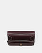 COACH®,TABBY SMALL WALLET,Pebbled Leather,Brass/Oxblood,Inside View,Top View