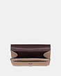 COACH®,TABBY SMALL WALLET,Pebbled Leather,Light Antique Nickel/Taupe,Inside View,Top View