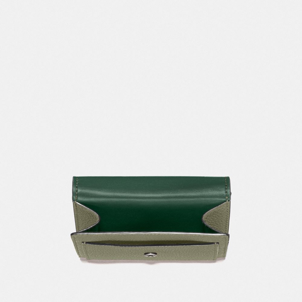 COACH®,Tabby Small Wallet,Leather,Coin,Metal,Logo,Casual,,Inside View,Top View