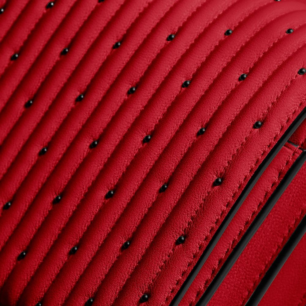 COACH®,Callie Foldover Chain Clutch With Quilting And Rivets,,Closer View