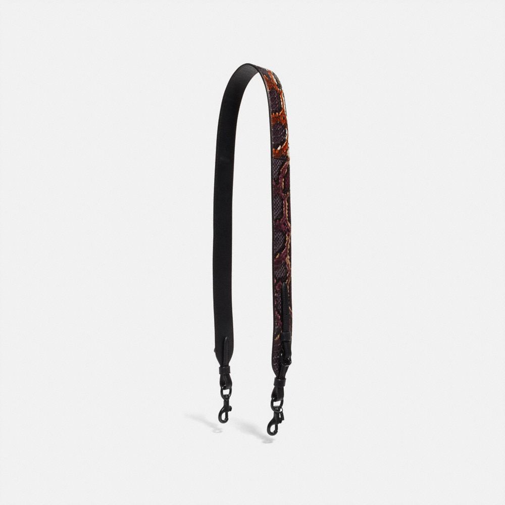 Coach Leather Covered Chain Strap